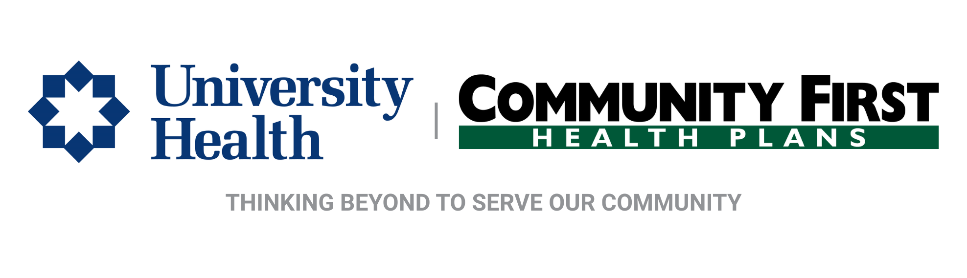 University Health System and Community First Health Plans logo